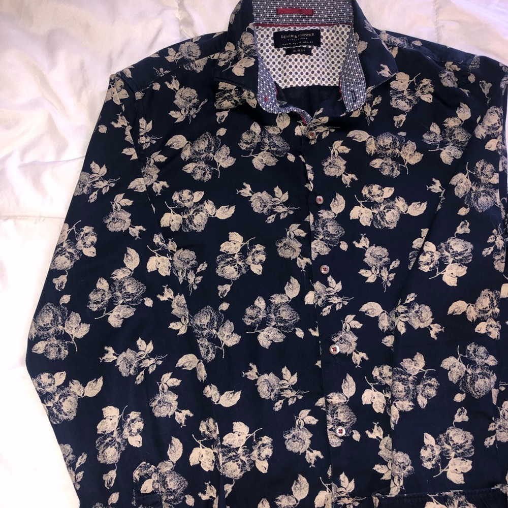 Denim & Flower Men’s Button Up